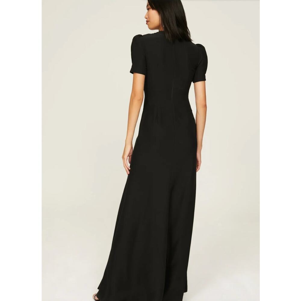 Ieena for Mac Duggal Black Embellished Cutout Gown - Picture 3 of 9